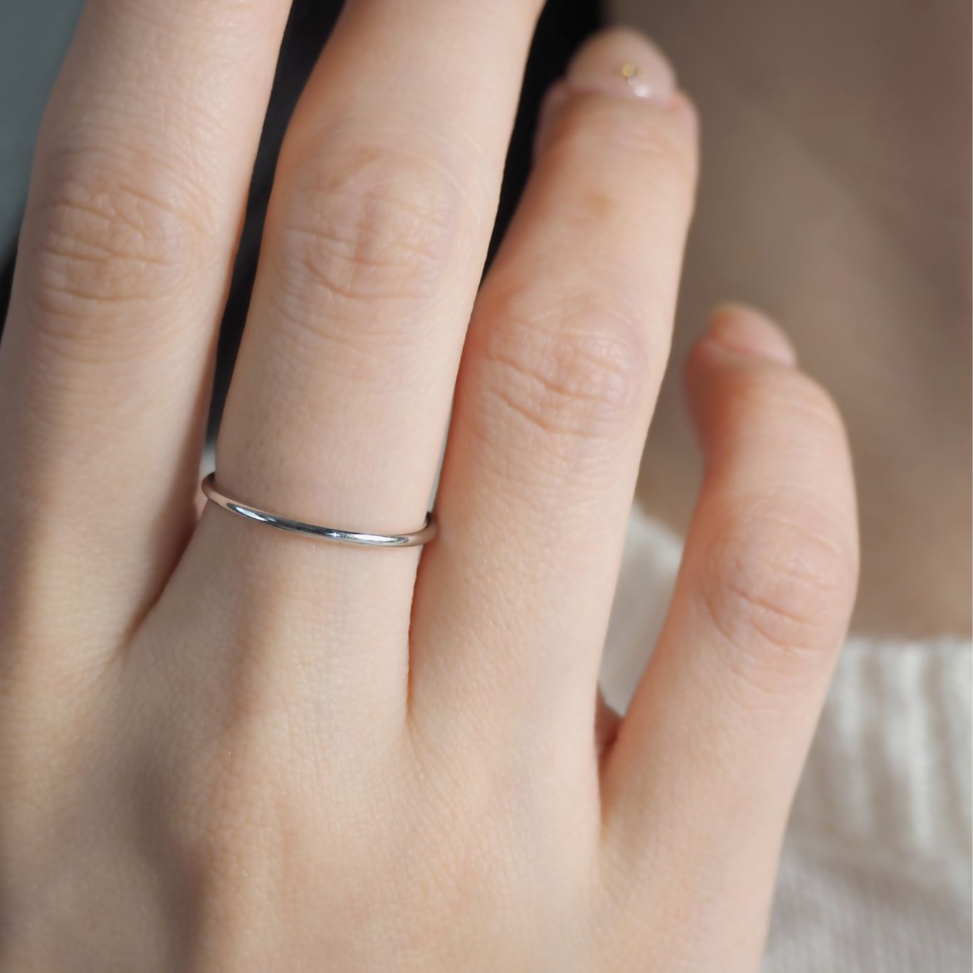 Normal Ring WG ノーマルリング ホワイトゴールド