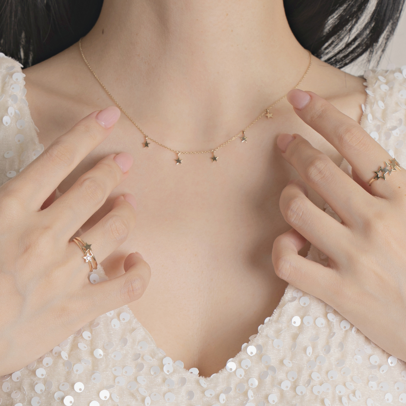 Five Star Necklace ファイブスターネックレス