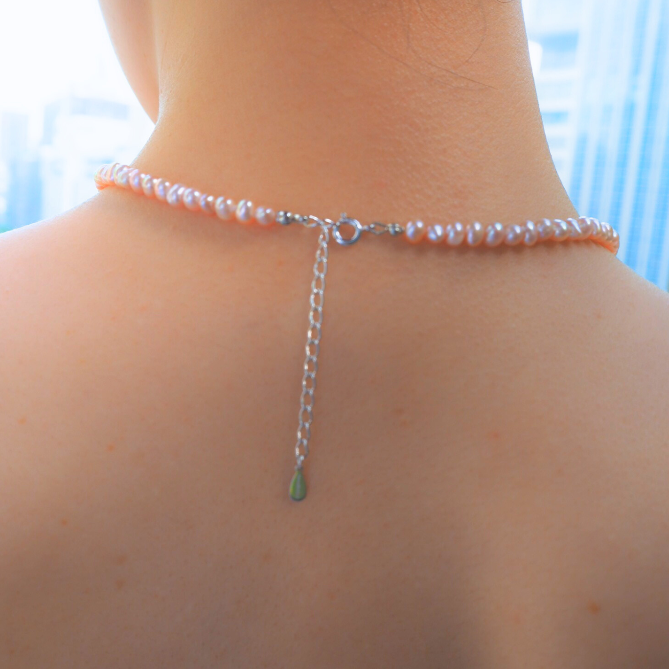 【即納】Pink Pearl Necklace