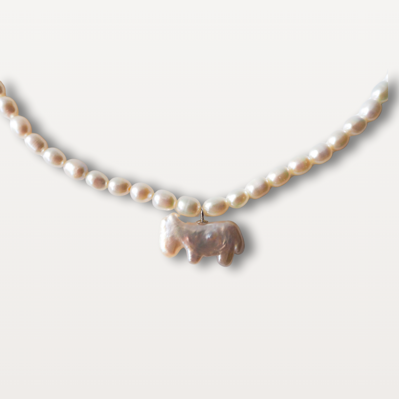 【即納】Horse Pearl Necklace