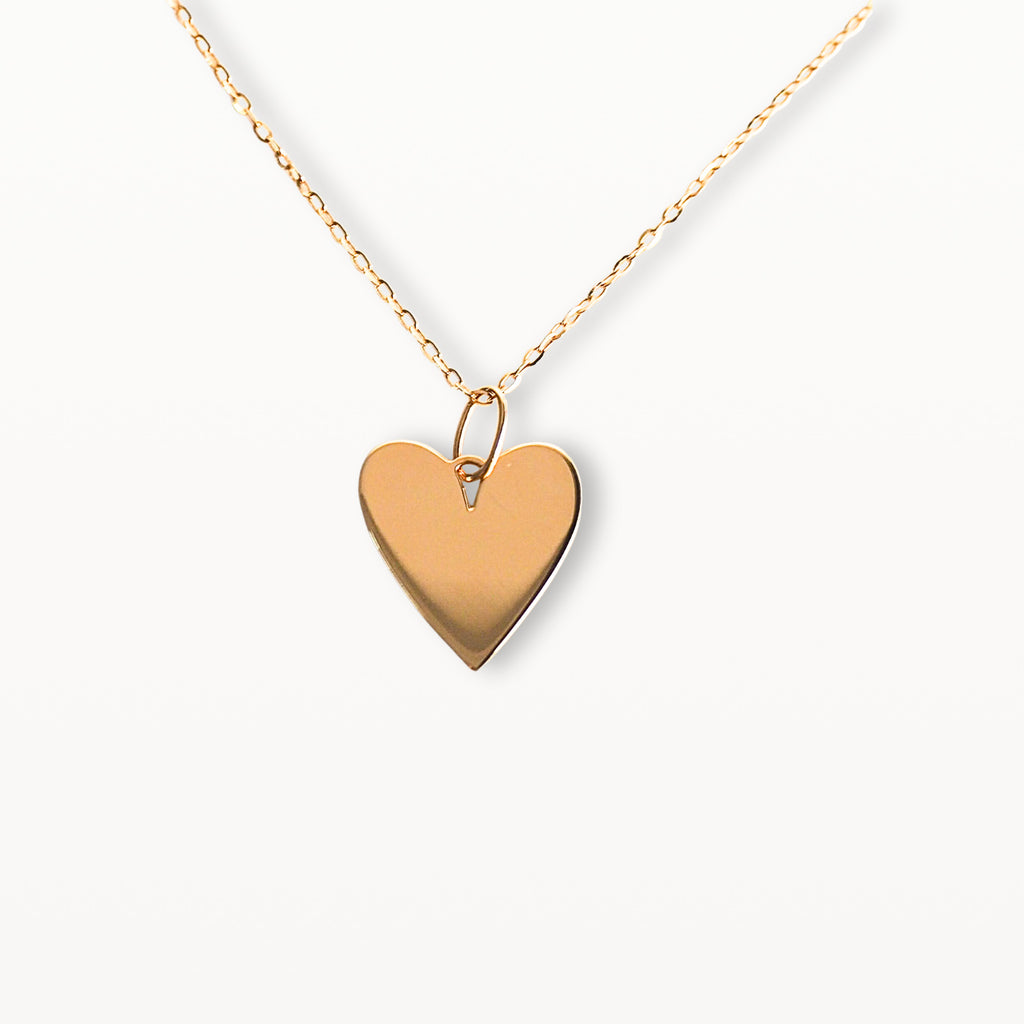 K14 2WAY Heart Pendant Necklace