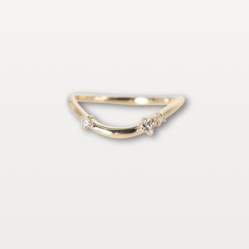 Layer Ring - 3 diamond