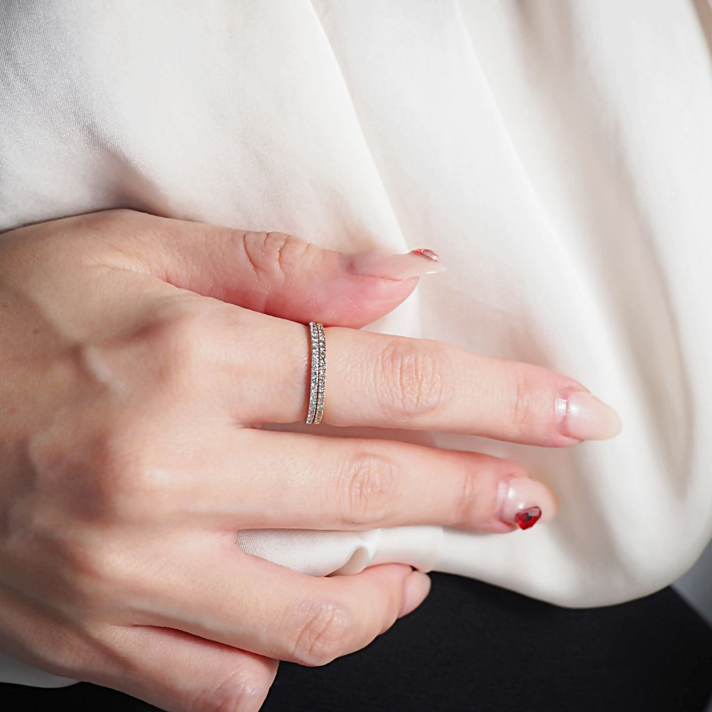 Half Eternity Ring ハーフエタニティリング ホワイトゴールド