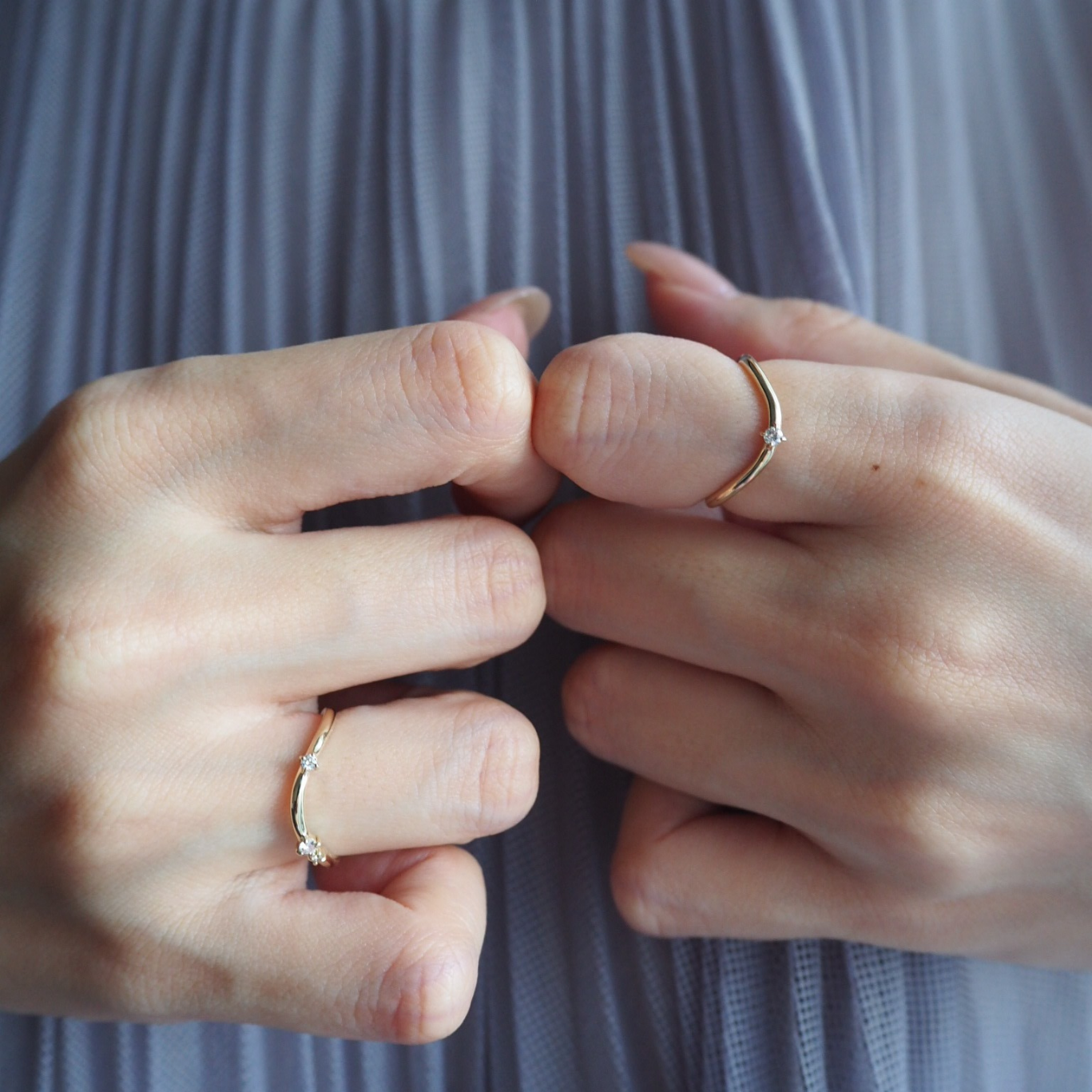Layer Ring - 1 diamond