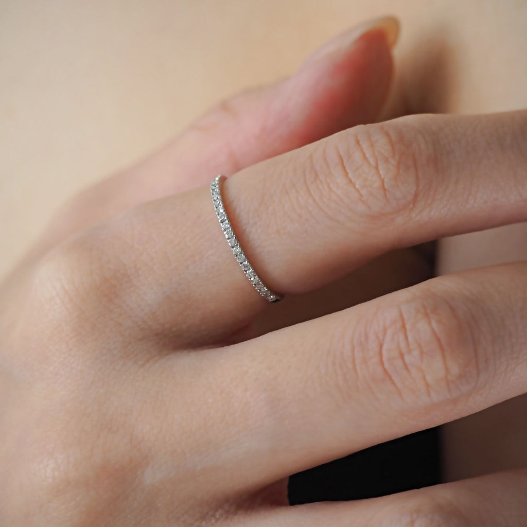 Half Eternity Ring ハーフエタニティリング ホワイトゴールド