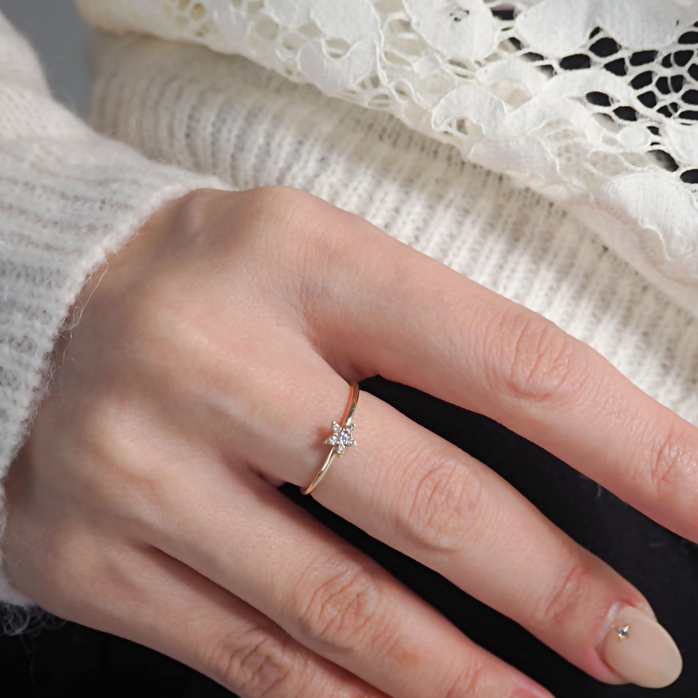 Star Petit Diamond Ring スタープチダイヤモンドリング