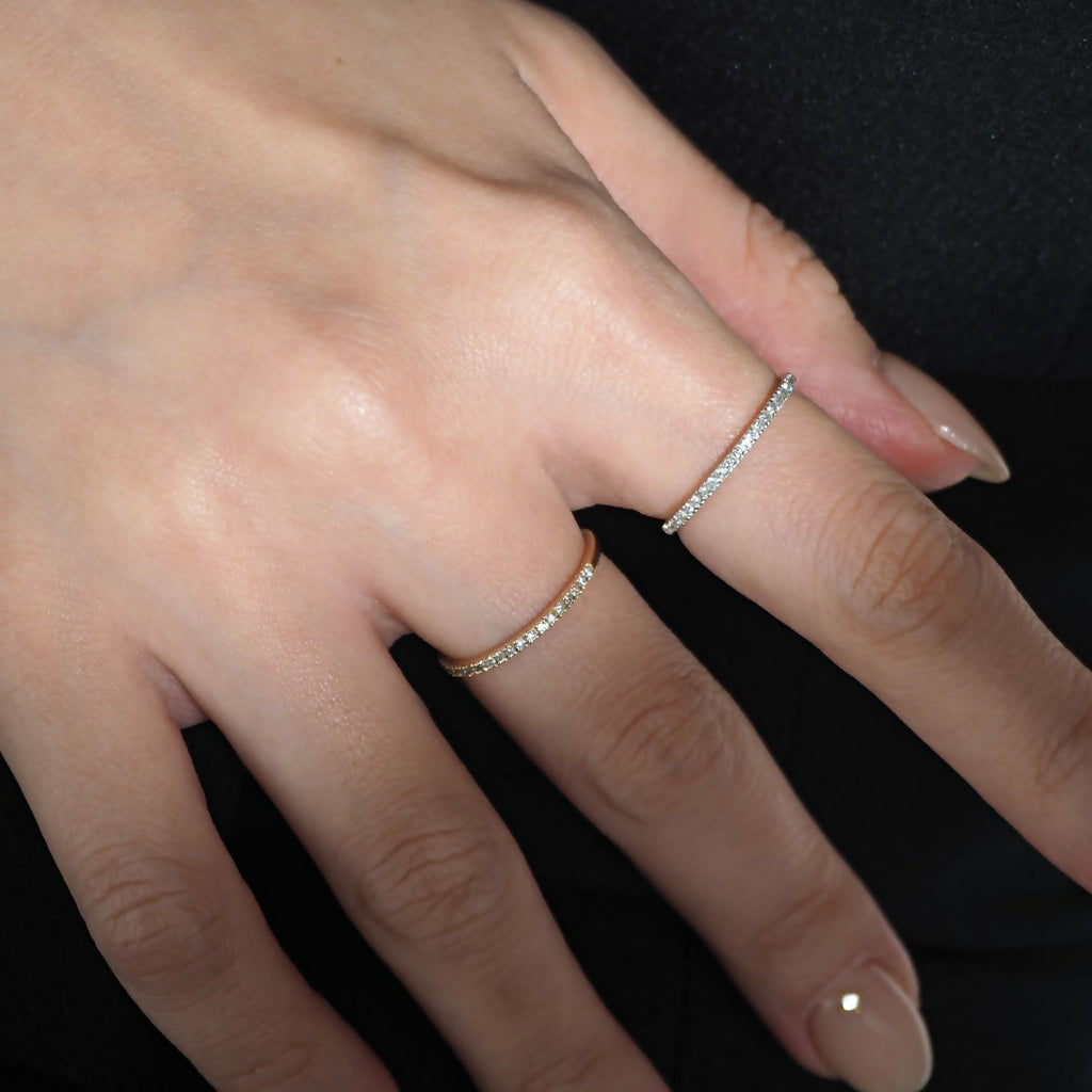 Half Eternity Ring ハーフエタニティリング ホワイトゴールド