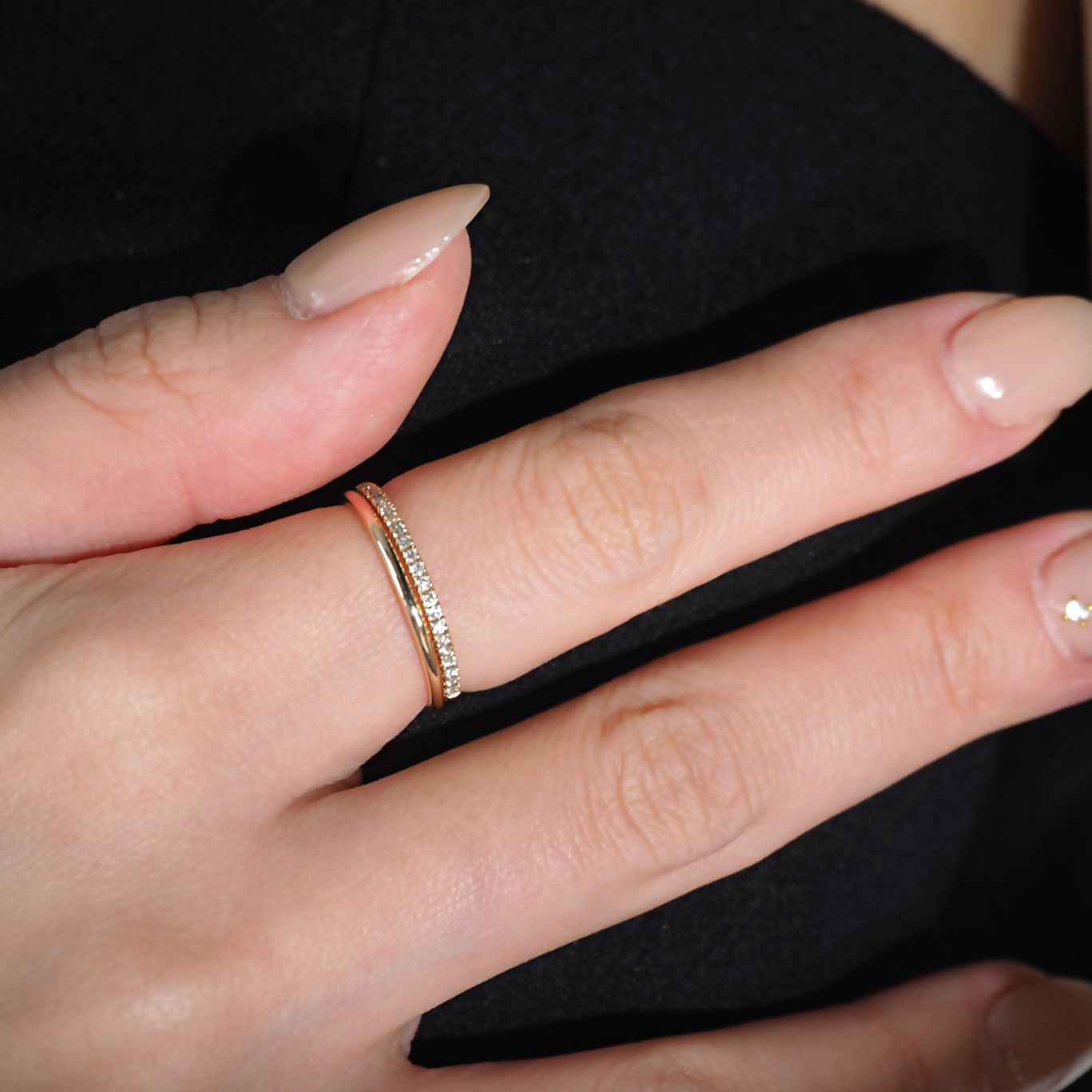 Half Eternity Ring ハーフエタニティリング イエローゴールド