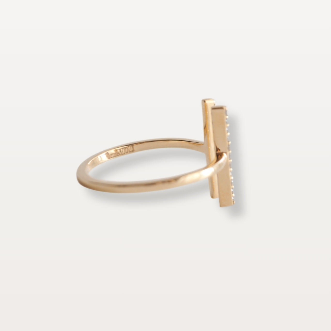 One Side Diamond Ring