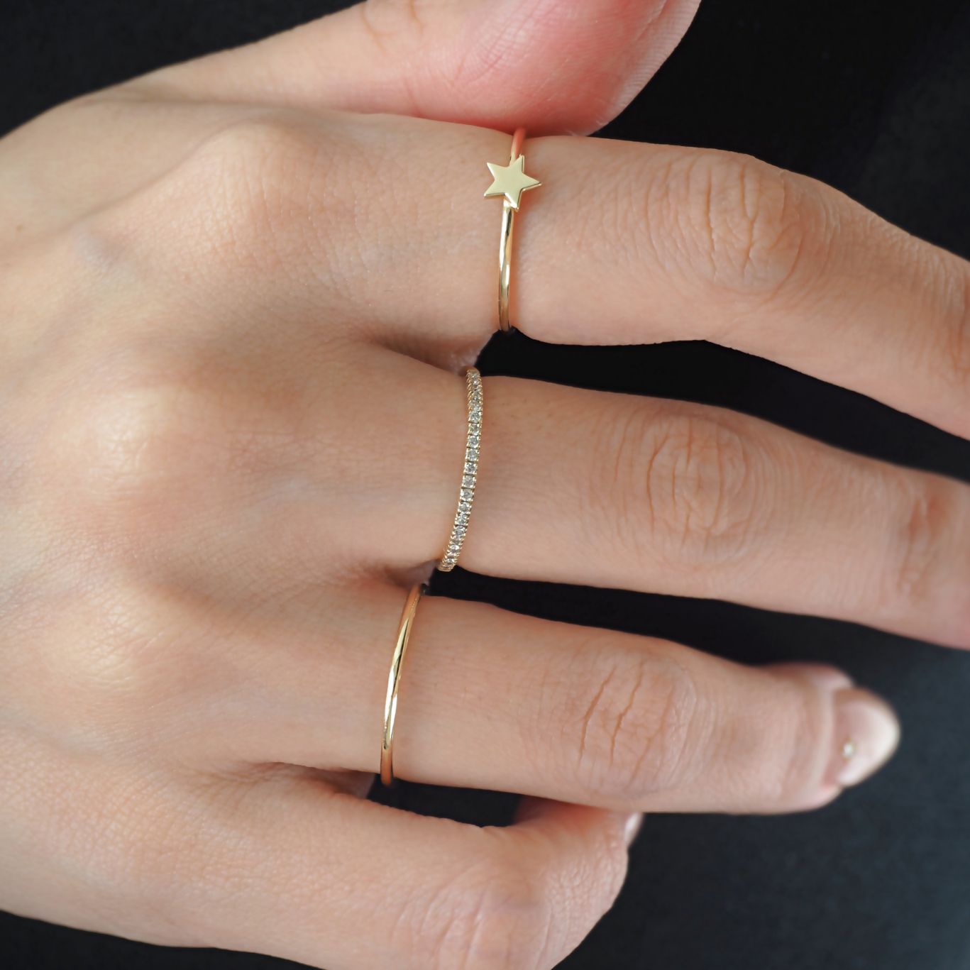 Star Petit Gold Ring スタープチゴールドリング