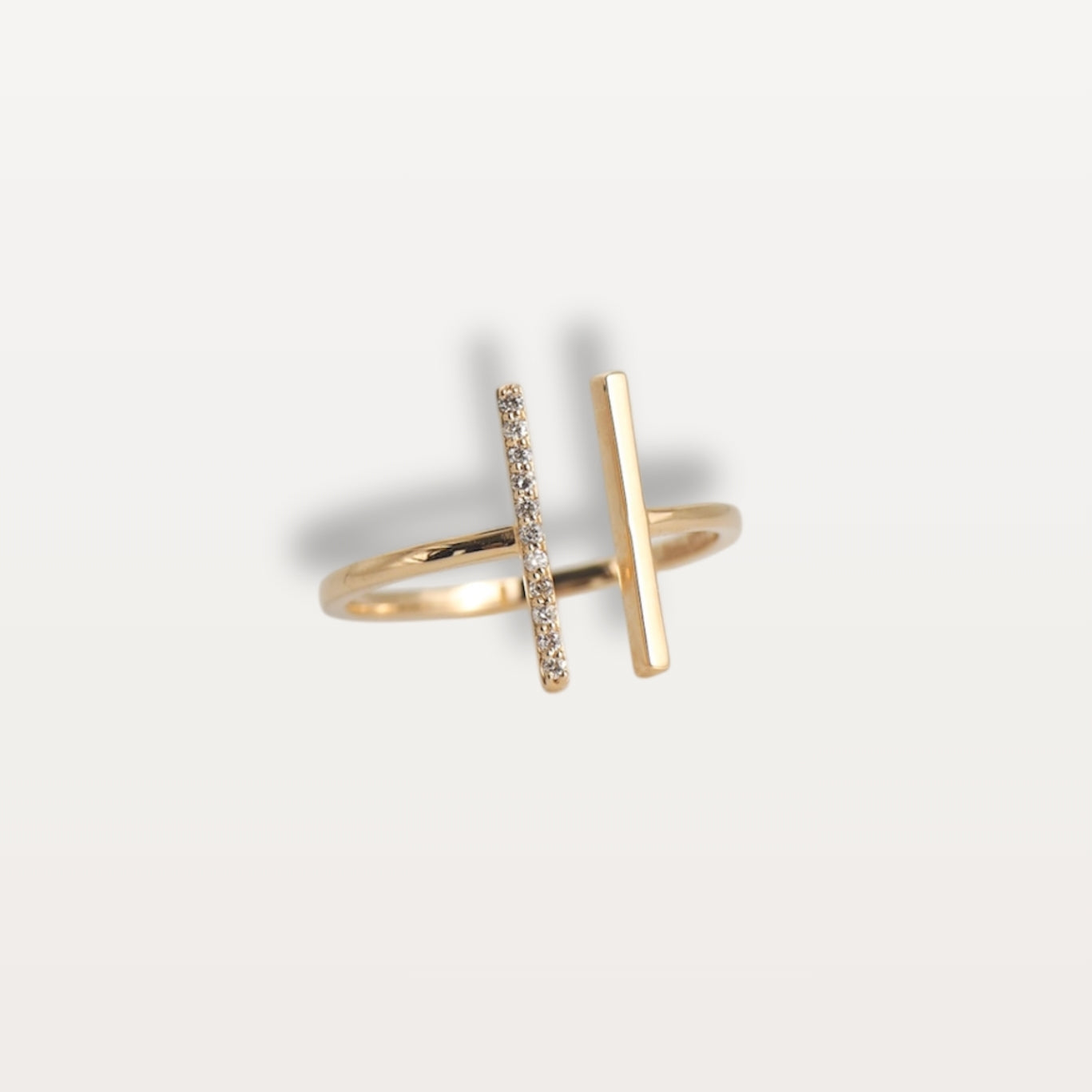 One Side Diamond Ring