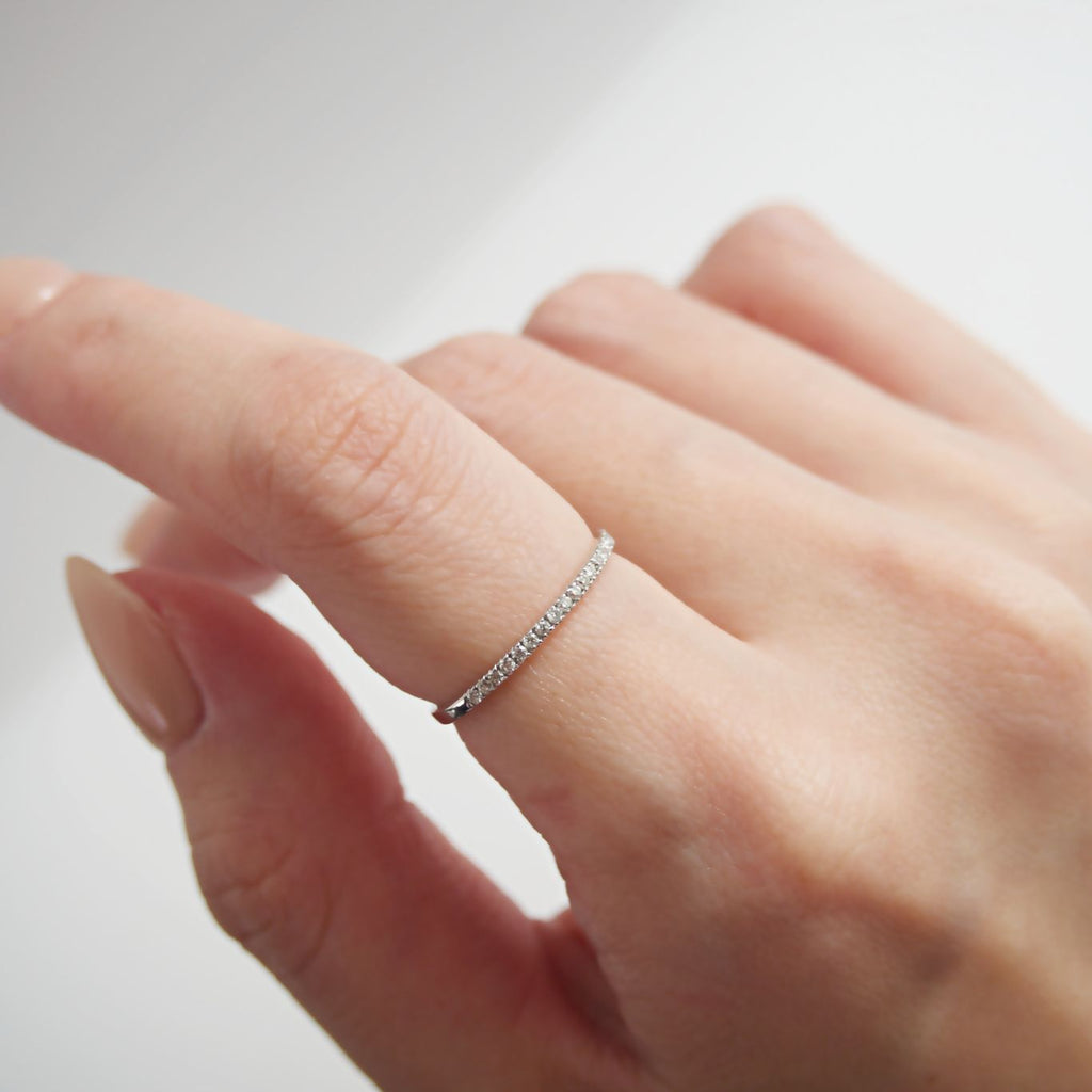 Half Eternity Ring ハーフエタニティリング ホワイトゴールド