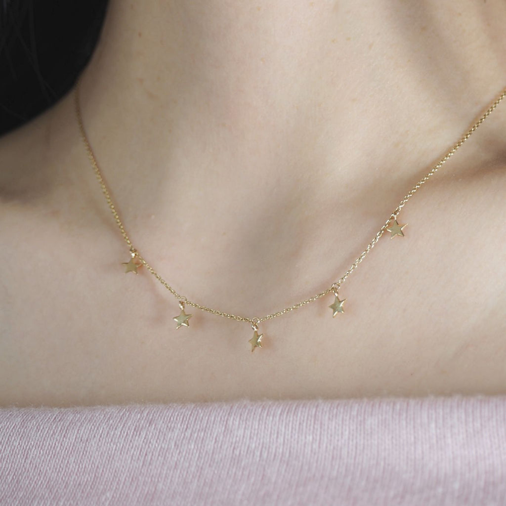 【即納】Five Star Necklace ファイブスターネックレス