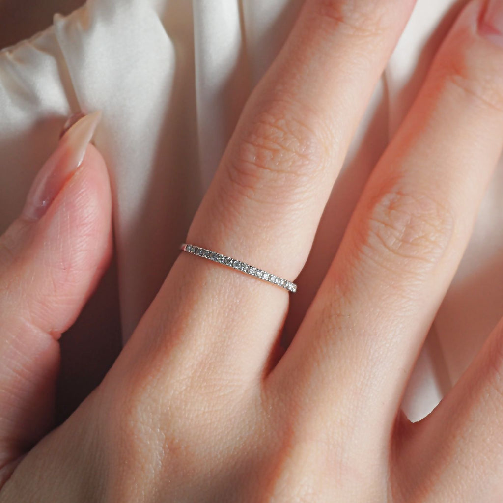 Half Eternity Ring ハーフエタニティリング ホワイトゴールド