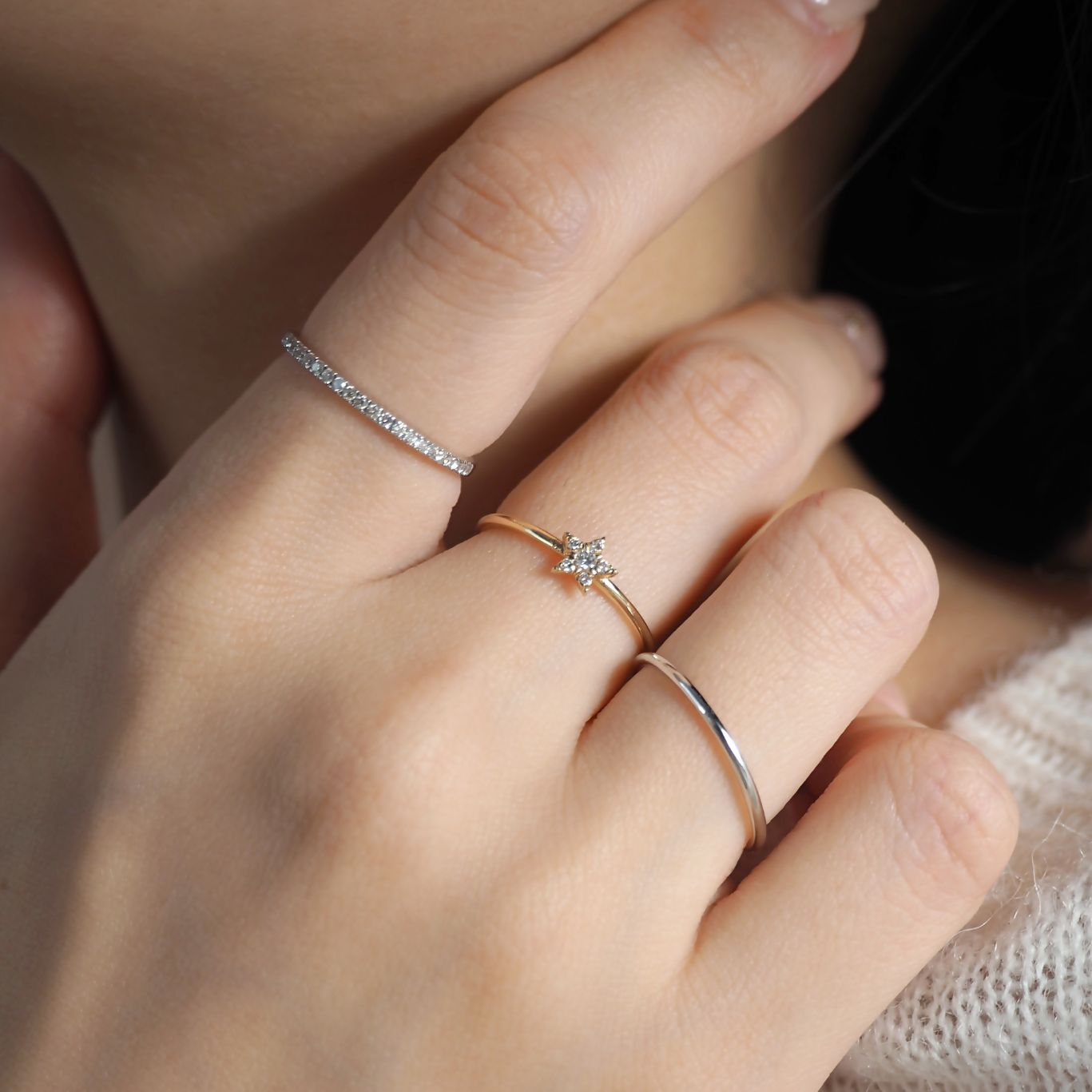 Star Petit Diamond Ring スタープチダイヤモンドリング