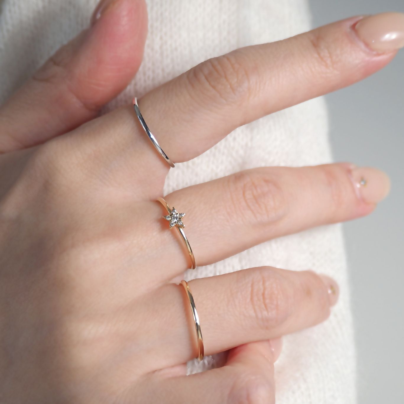 Star Petit Diamond Ring スタープチダイヤモンドリング