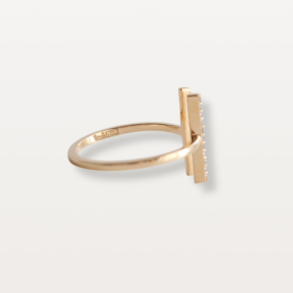 【7/17 17:00受注開始】One Side Diamond Ring ワンサイドダイヤモンドリング