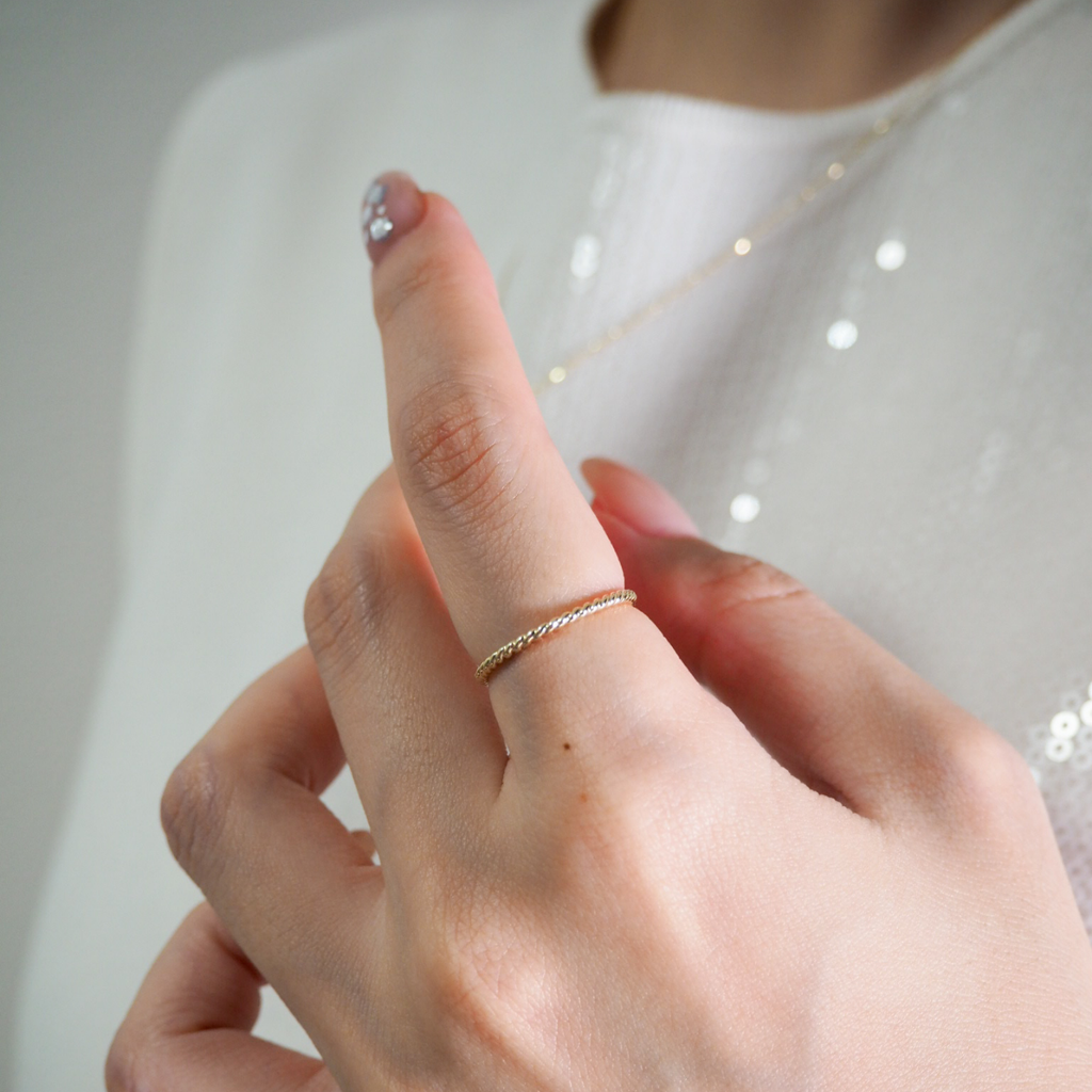 Rope Ring YG ロープリング イエローゴールド