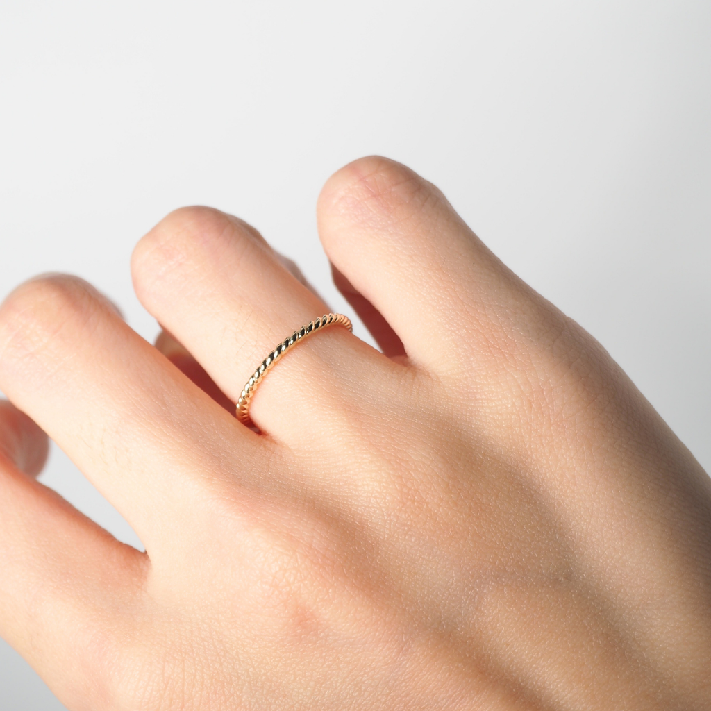 Rope Ring YG ロープリング イエローゴールド