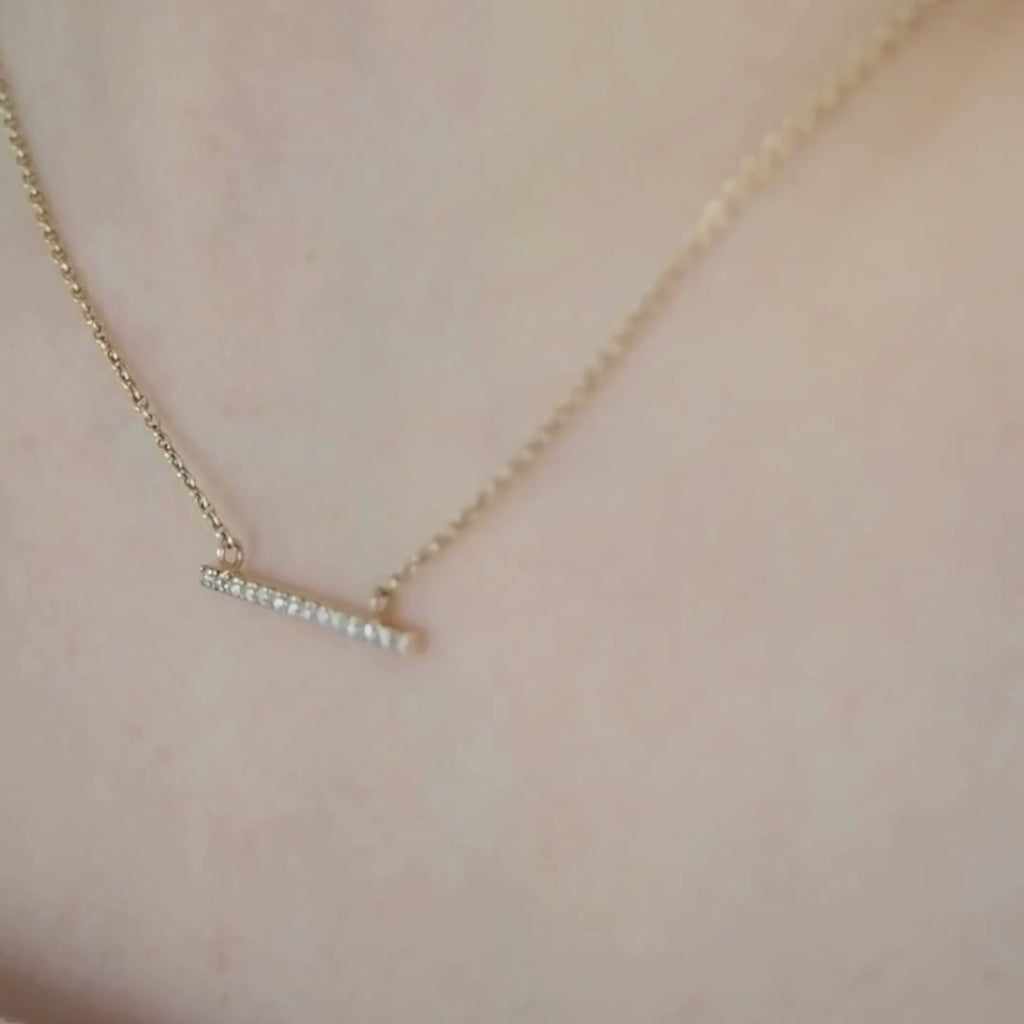Bar Diamond Necklace バーダイヤモンドネックレス